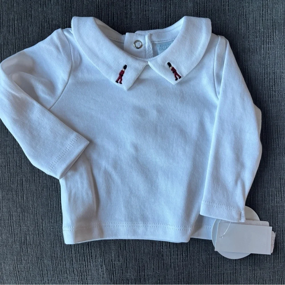 NWT Edgehill Collection Baby Boy Long Sleeve toy soldier Velvet Shortall Set